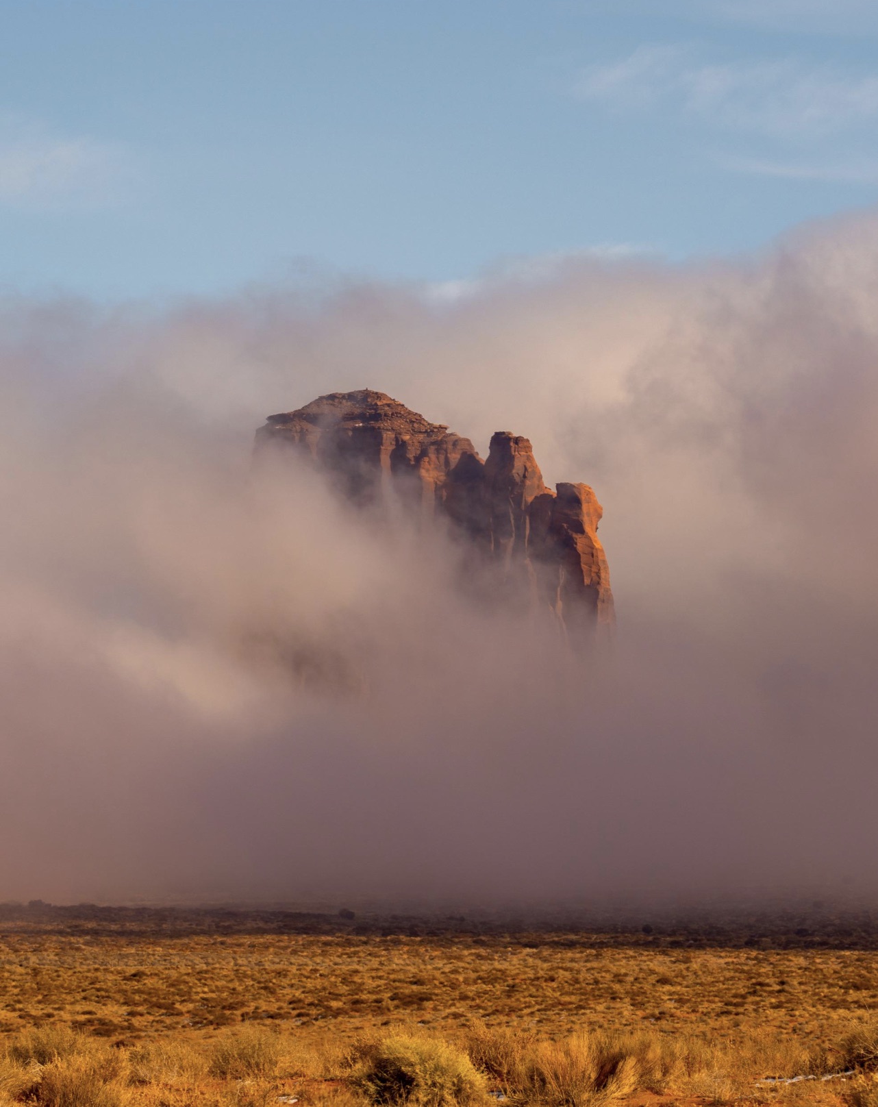 Low Clouds in Monument Valley